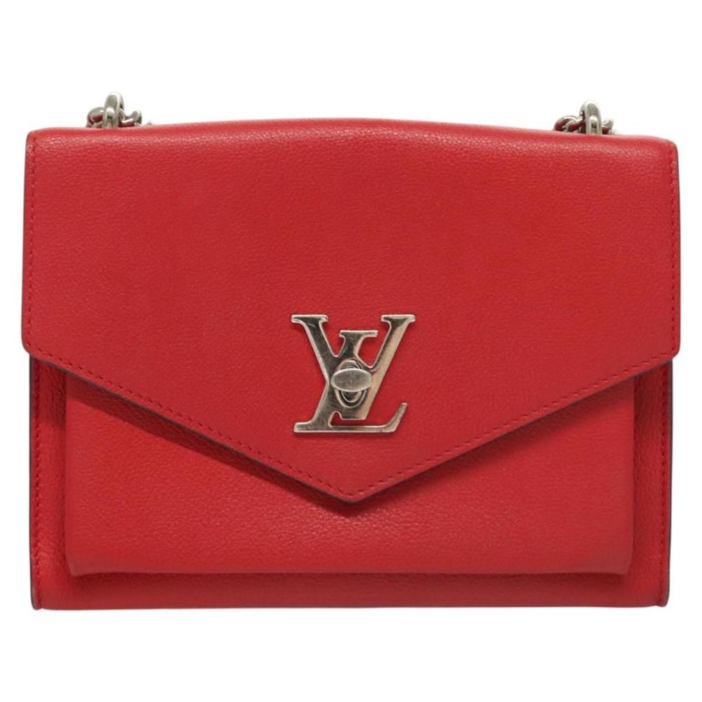 LOUIS VUITTON My Lock Me BB Shoulder Bag Calf leather Red M51419 LV Auth ar13614 - Picture 13 of 16